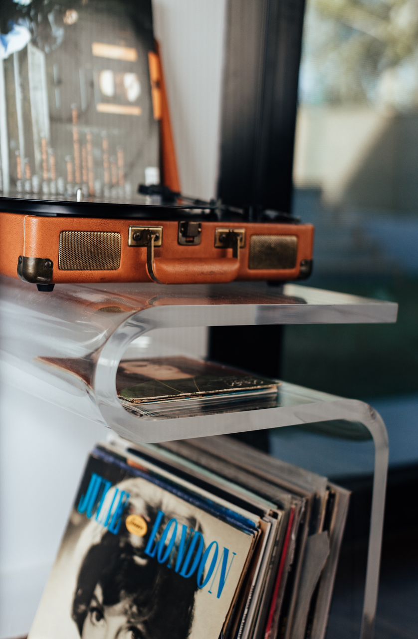 Waterfall Acrylic Side Table