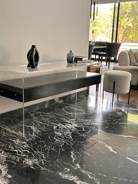 Plexiglass Console With Drawer