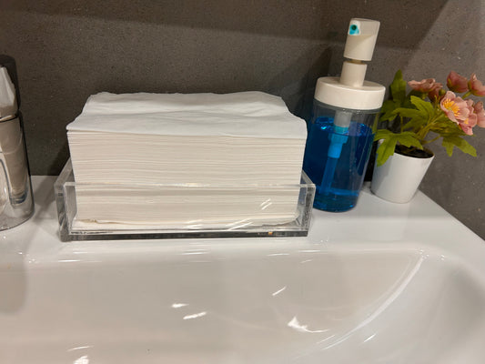 Acrylic Bathroom Tissue Tray