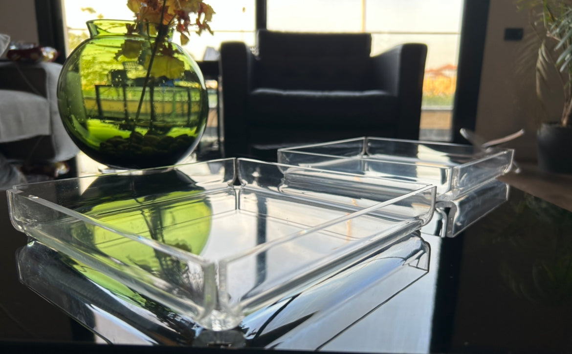 Curva Acrylic Twin Tray