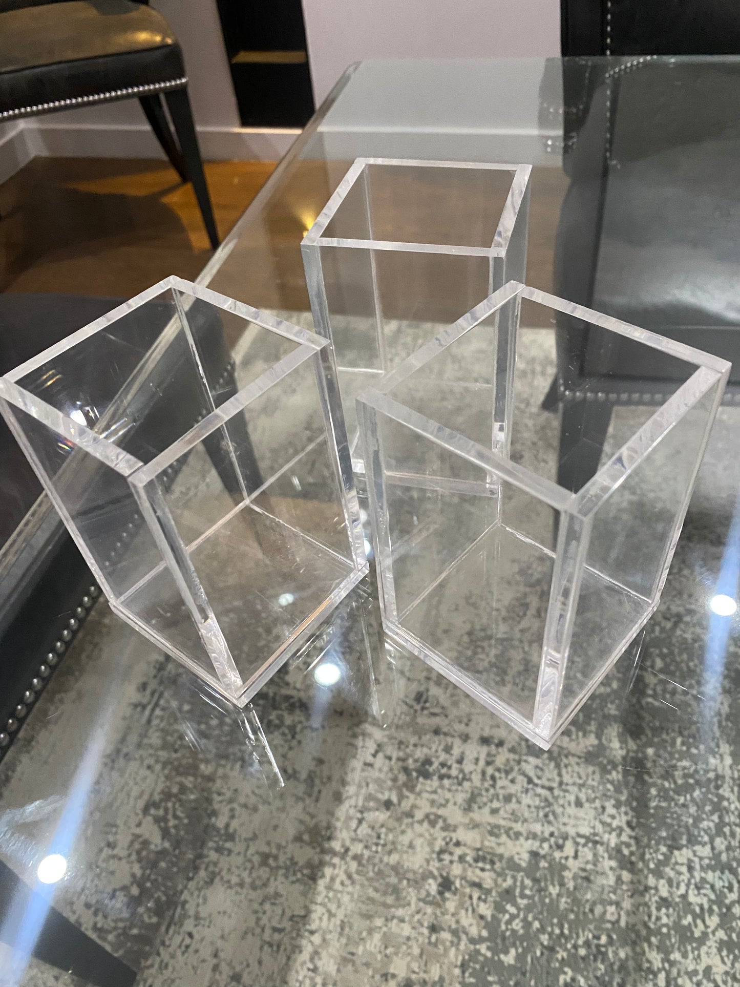 Acrylic Square Base Storage