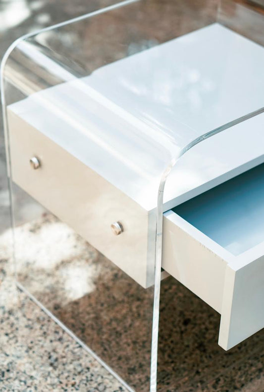 Curva Acrylic Bedside