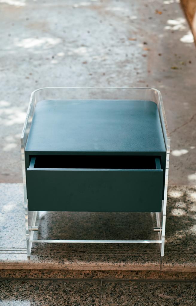 Curva Acrylic Bedside