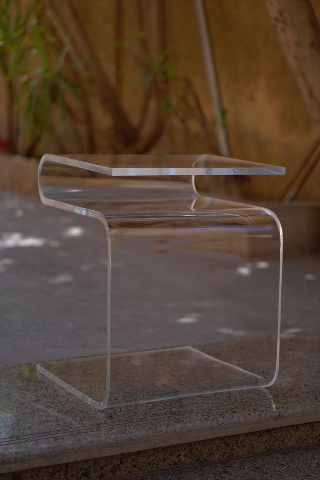 Waterfall Plexiglass Side Table