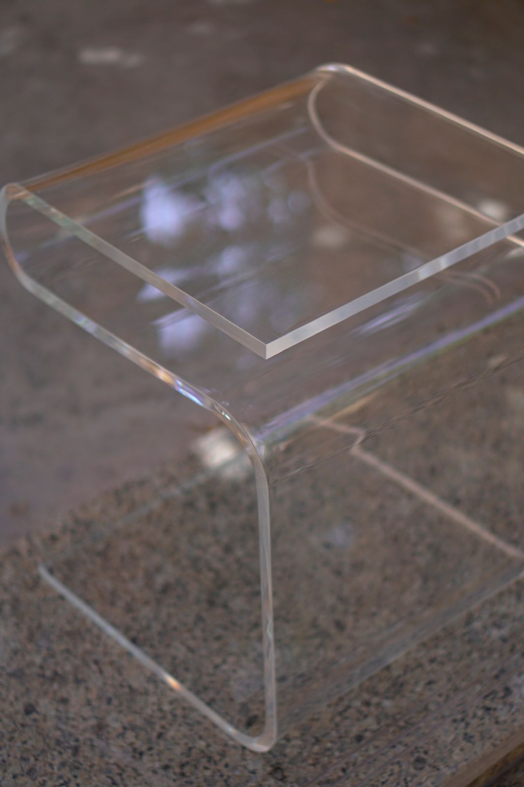 Waterfall Plexiglass Side Table