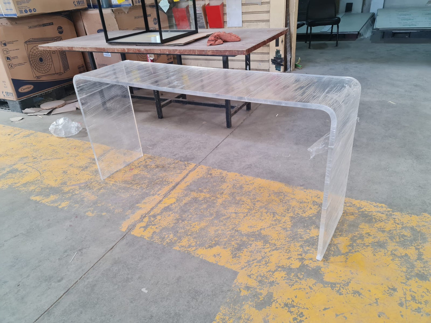 Simple Plexiglass Console Table