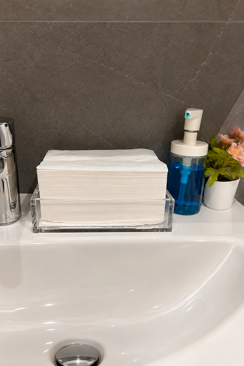 Acrylic Bathroom Tissue Tray