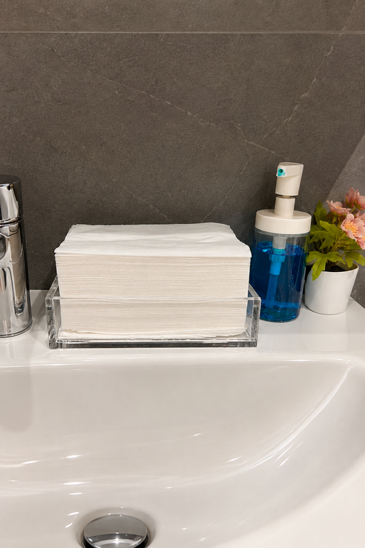 Acrylic Bathroom Tissue Tray