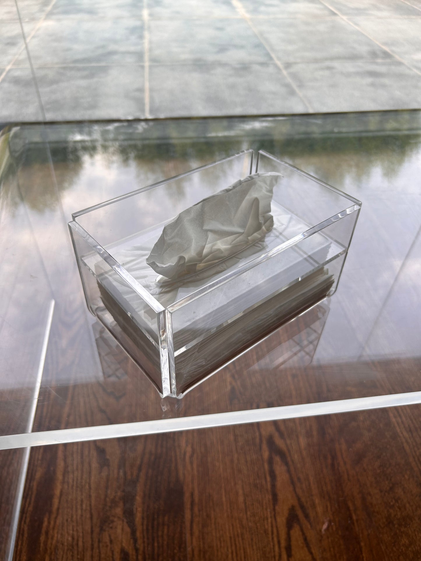 Plexiglass Tissue Box