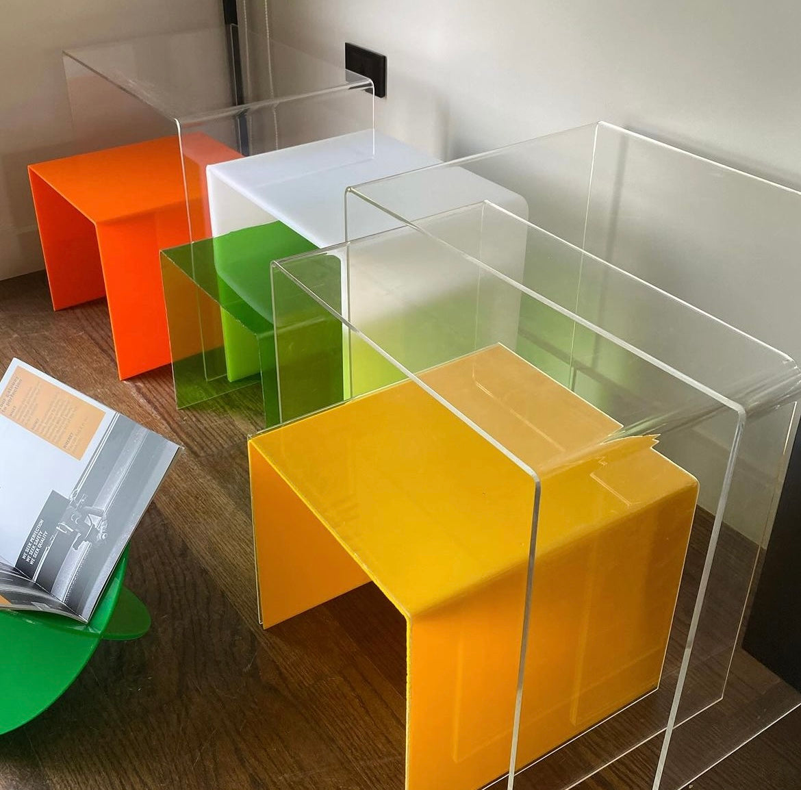 Simple Plexiglass Side Tables