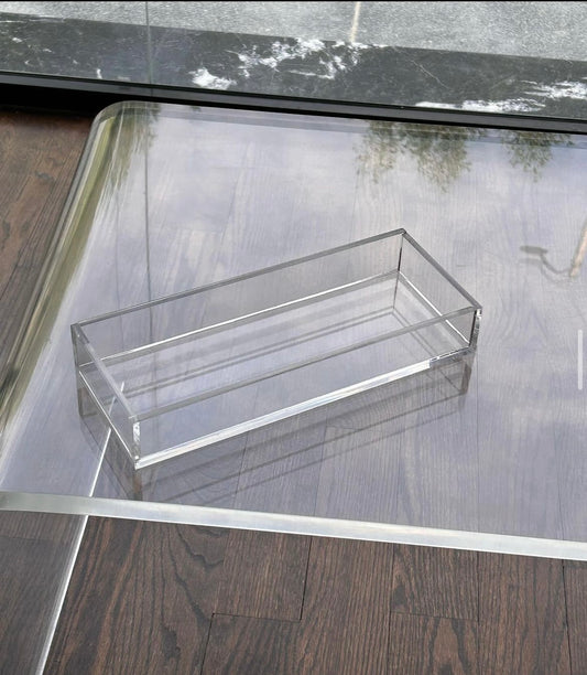 Clear Plexiglass Bathroom Tray