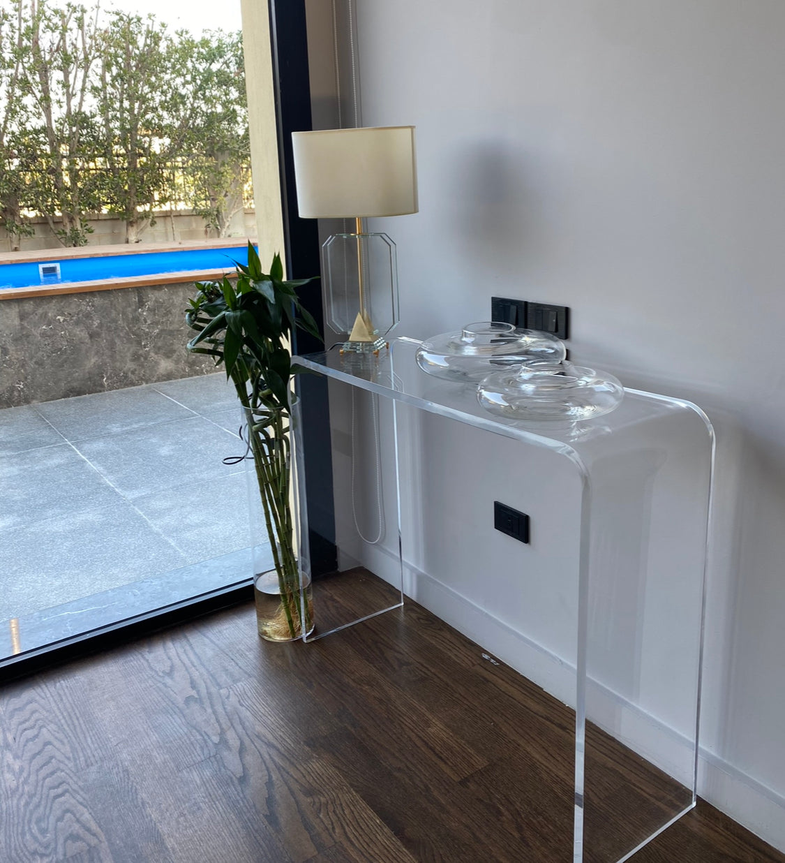 Simple Plexiglass Console Table