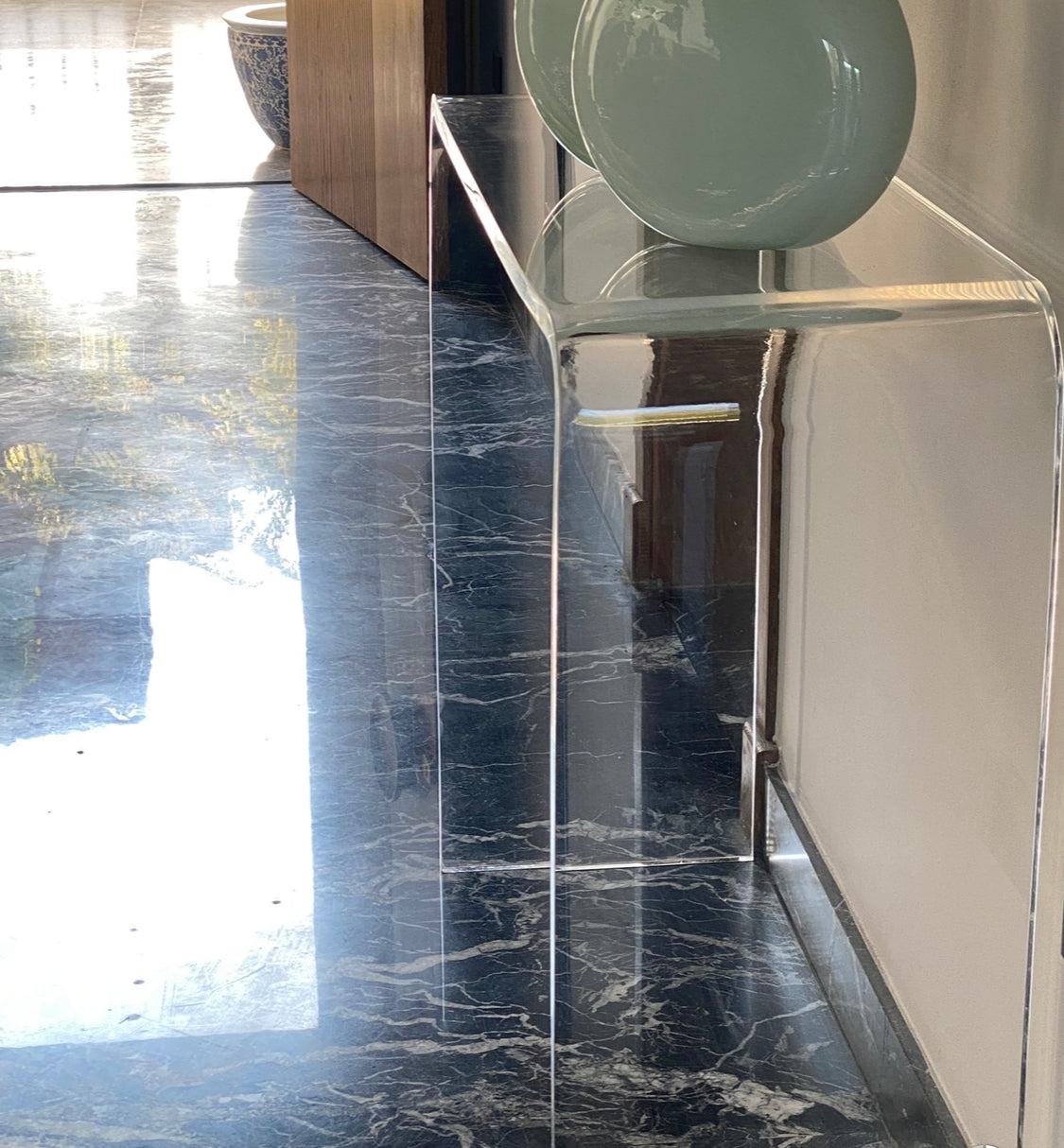 Simple Plexiglass Console Table