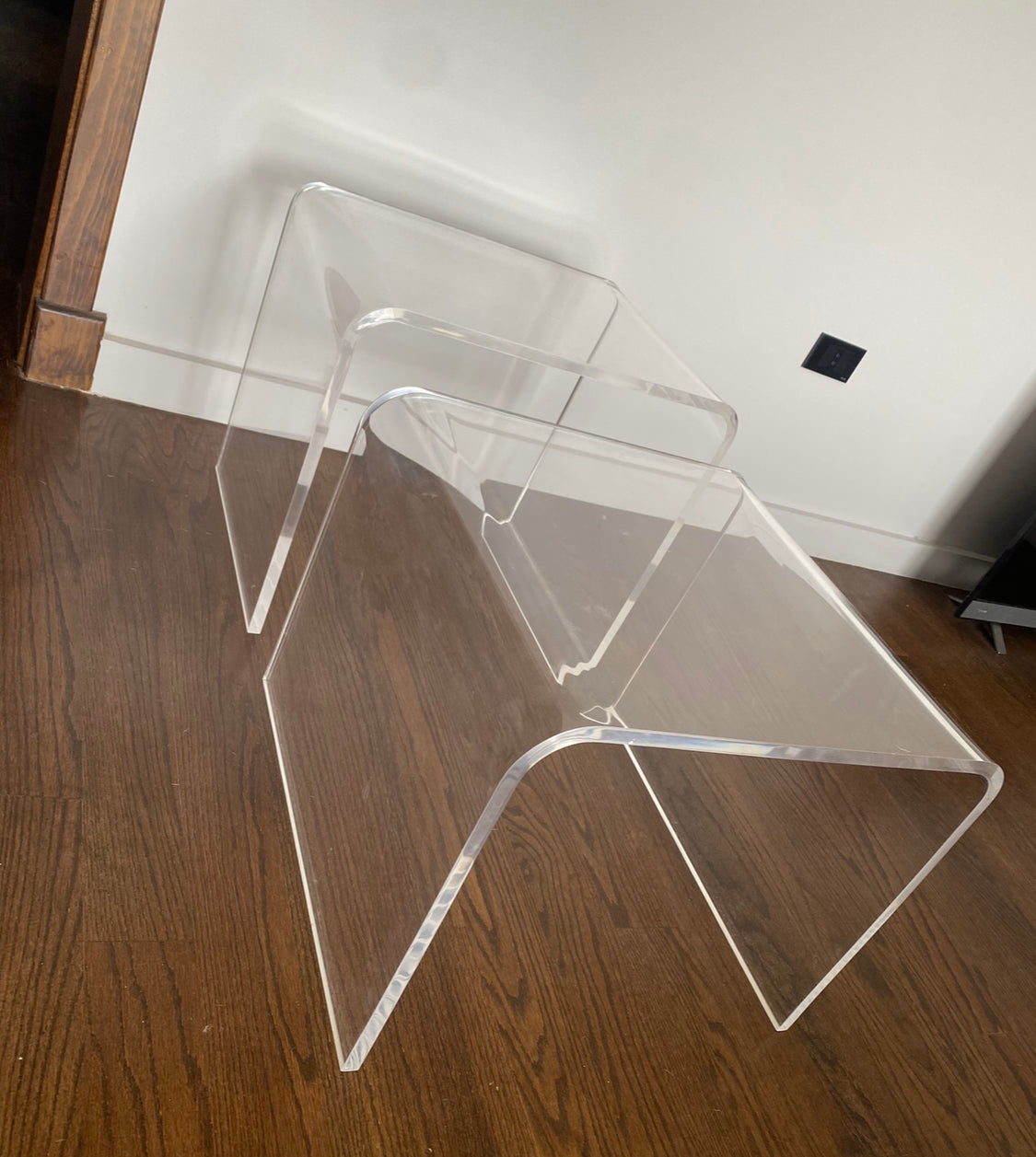 Simple Plexiglass Side Tables