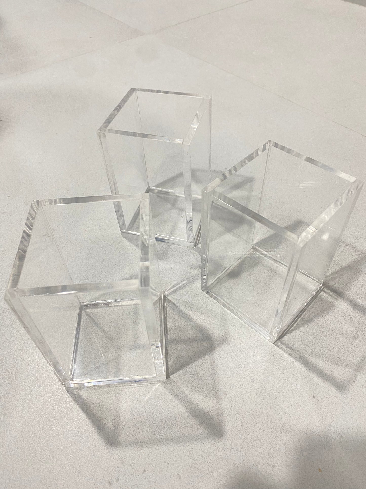 Plexiglass Square Base Storage