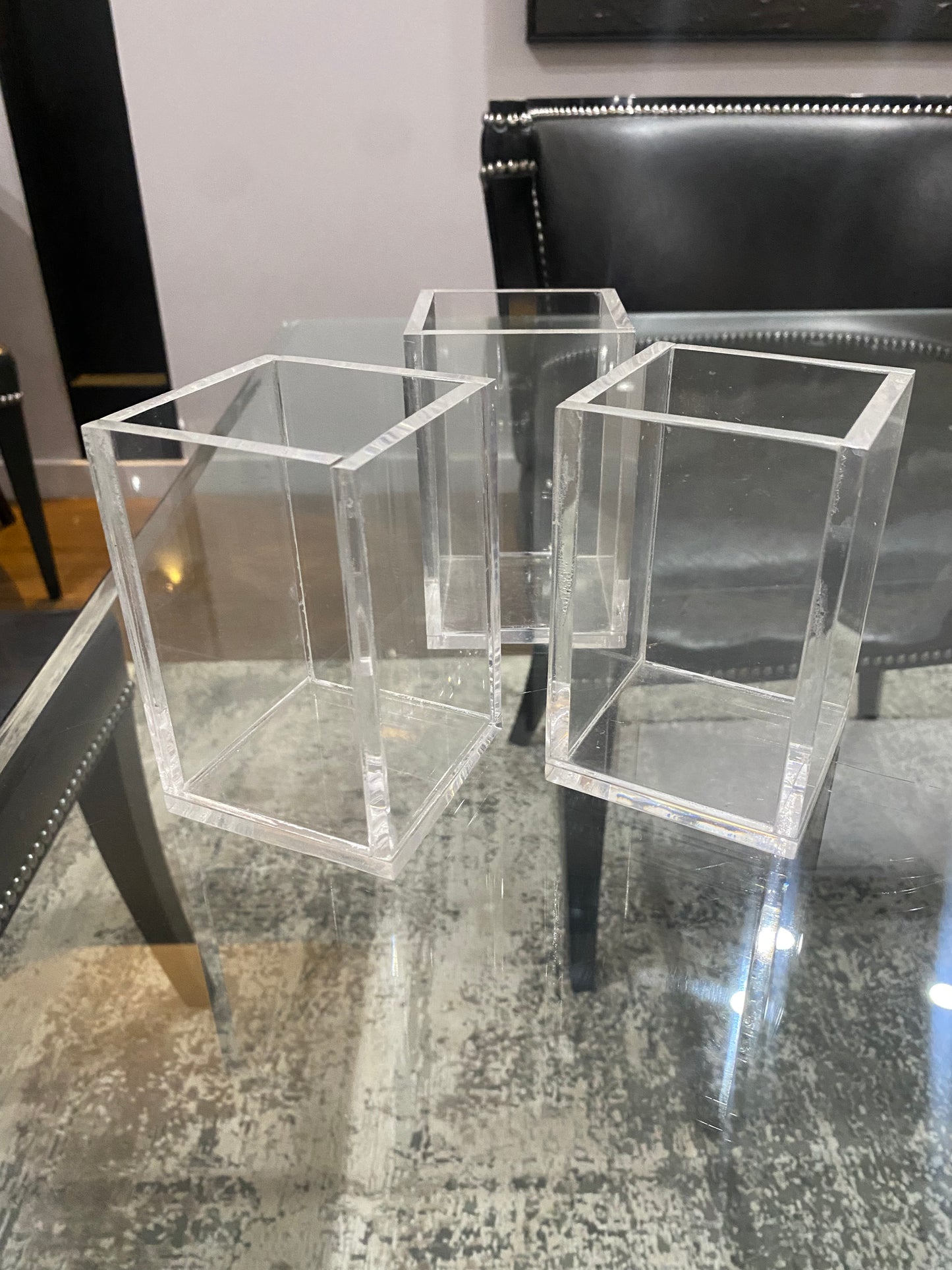 Plexiglass Square Base Storage