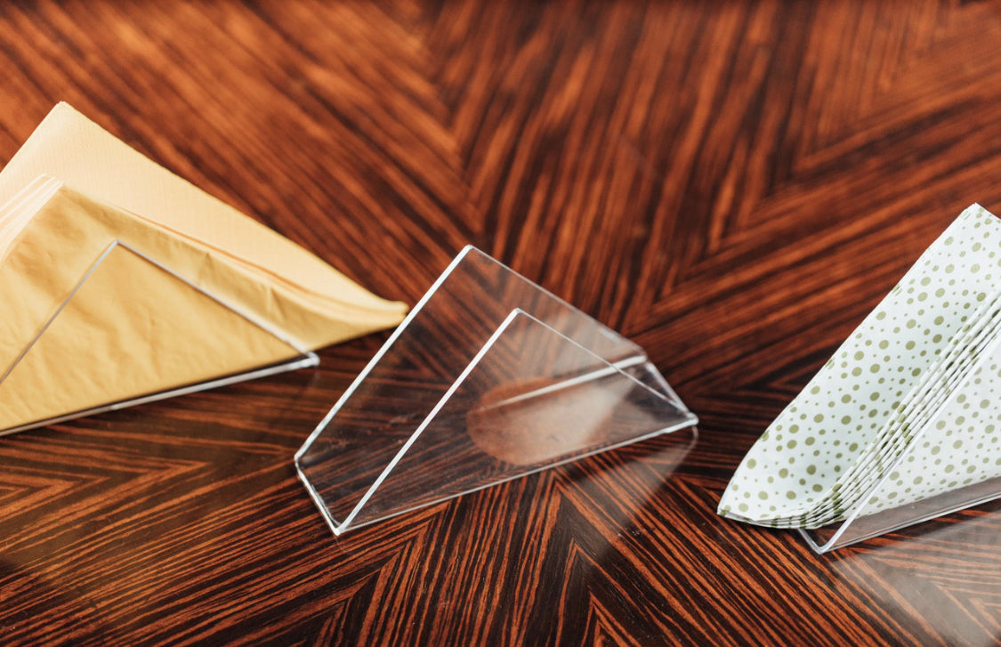 Plexiglass Triangle Napkin Holder